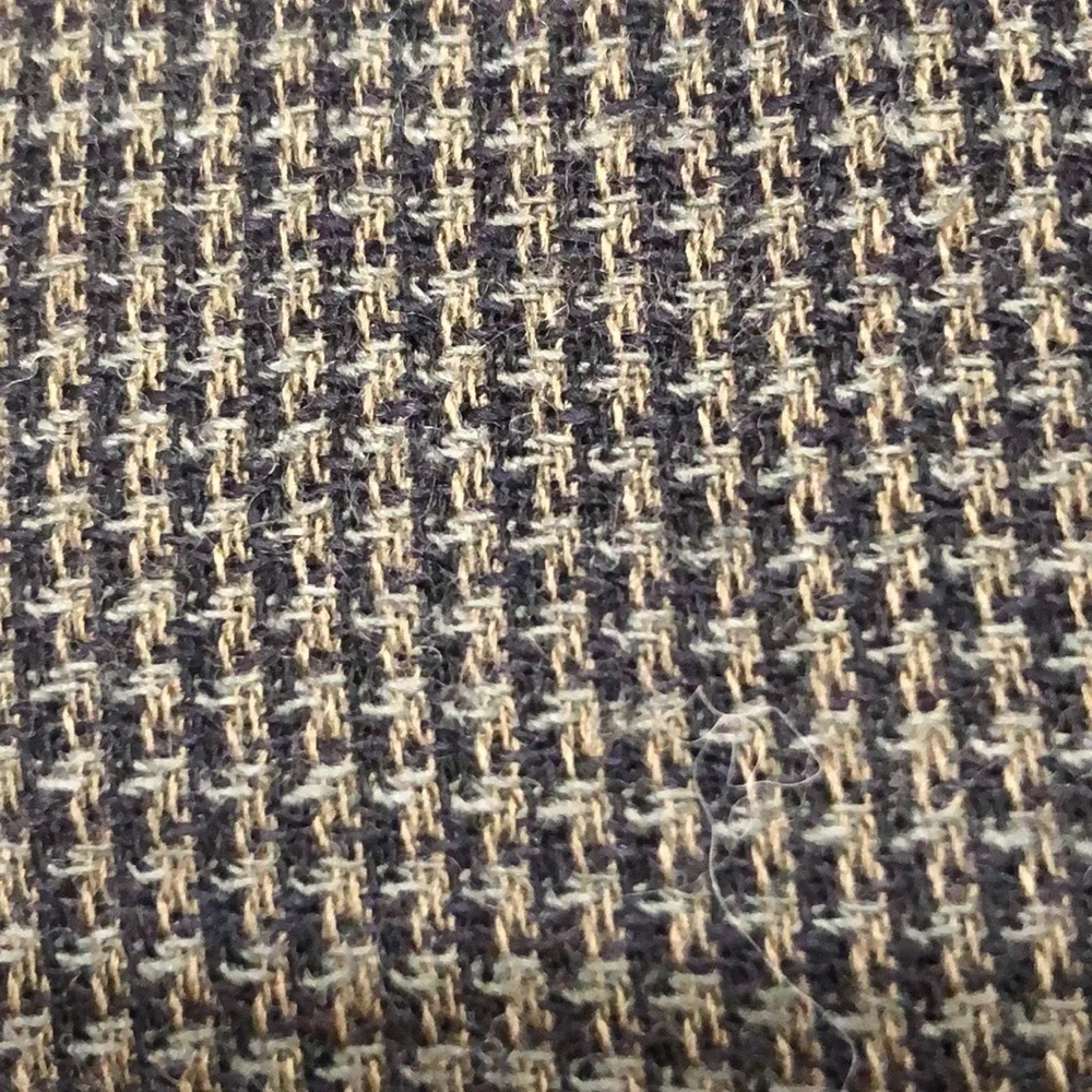 Oscar de la Renta Sports Coat Size 42S Brown Gray Crosshatch Pattern Wool